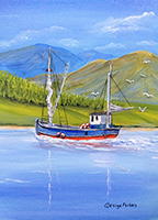 Clyde Fishing Boat card